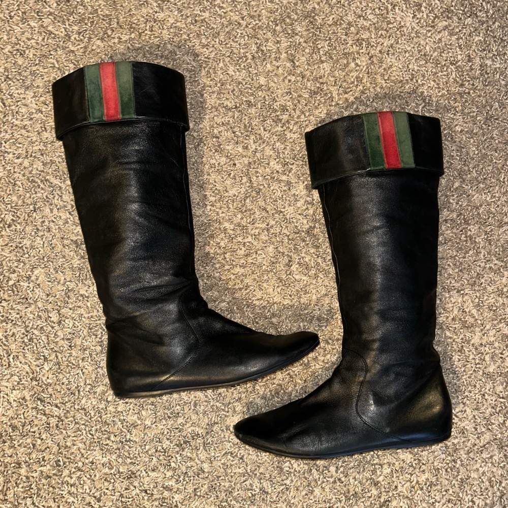 Authentic Gucci Collapsable Boots size 37.5